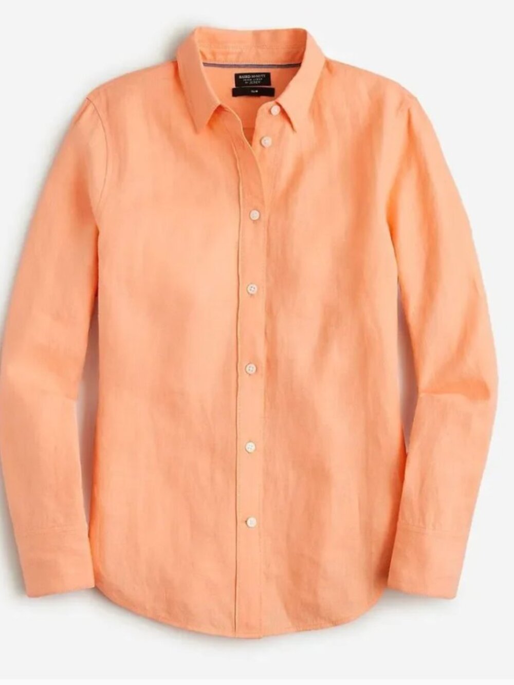 J CREW • BAIRD MCNUTT Irish Linen Slim Fit Button Down Shirt Size 6